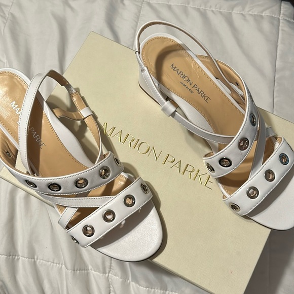 NEW MARION PARKE Cora 60mm Block Heel Sandals - Picture 2 of 8